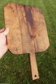 Antique Country Primitive Carved Wooden Breadboard,  19th Century Kitchen Board Primitives photo 7