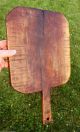 Antique Country Primitive Carved Wooden Breadboard,  19th Century Kitchen Board Primitives photo 8