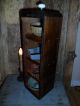 Primitive Early Look Cupboard - 4 Cubbies,  Pantry Cake Tins,  Old Box / Drawer Primitives photo 2