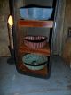 Primitive Early Look Cupboard - 4 Cubbies,  Pantry Cake Tins,  Old Box / Drawer Primitives photo 6