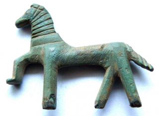 Ancient Celtic,  C.  5nd - 3st Century Bc.  Lovely Bronze Horse photo