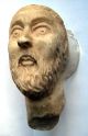 Circa.  200 - 300 A.  D Large British Found Marble Statue Section - Head Of Male Roman photo 2