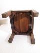 Antique Oak Leather Topped Mission Arts & Crafts Footstool Arts & Crafts Movement photo 7