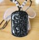 Chinese Natural Hetian Jade Hand - Carved Necklace Pendant (dragon) Necklaces & Pendants photo 1