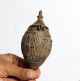 Indian Antique Hand Crafted Engraved Brass Coconut Shape Betel Box - A4476 - R11 India photo 5