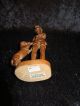 W.  U.  M.  Heinzeller Holzschnitzerel Carving Of Boy With Dog 6 1/2 Inches Tall Carved Figures photo 5