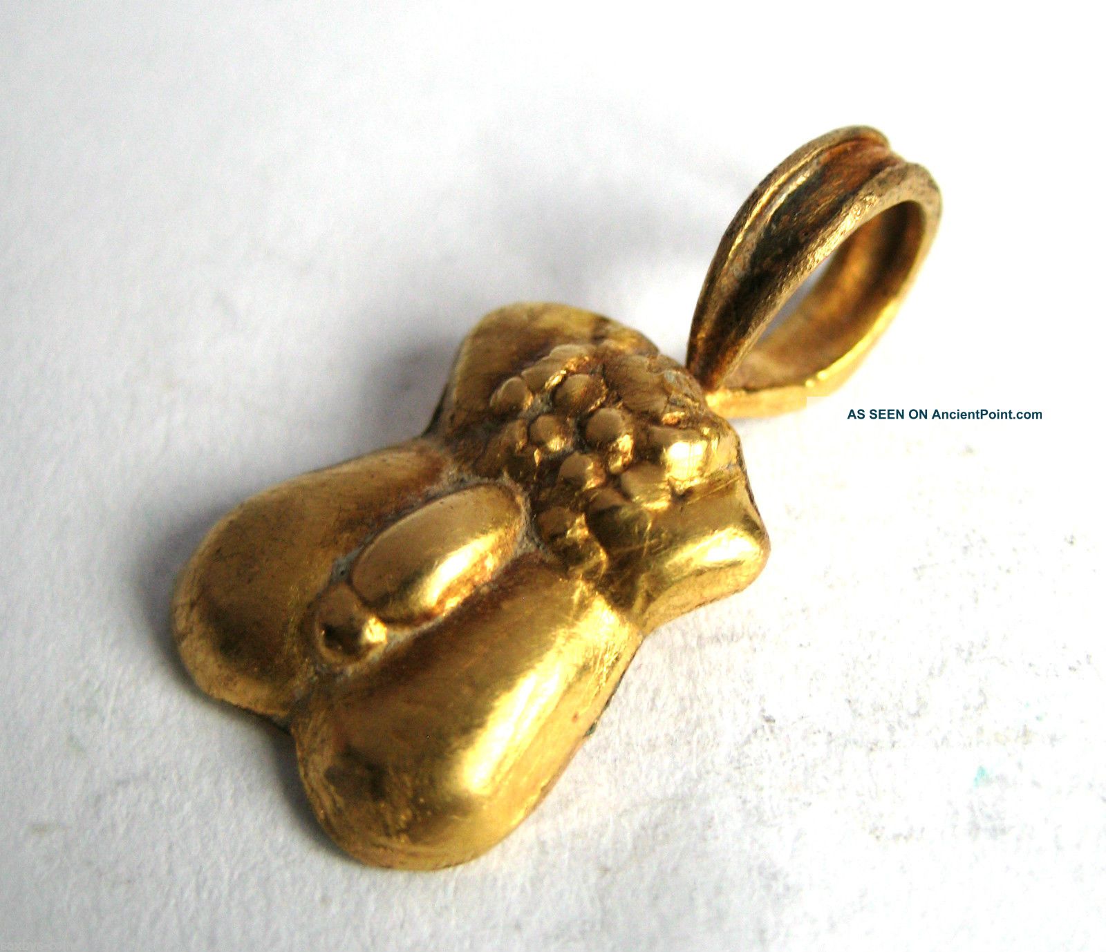 C.  50 A.  D British Found Roman Period Gold Legionary Phallic - Fertility Pendant British photo
