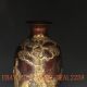 Bronze Gilt Handwork Craved Deer & Pine Tree & Kid Vase W Qing Dynasty Mark Vases photo 1