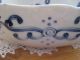 Rare Old Vintage Japanese Hand Painted Blue & White Bowl,  Signed,  10 