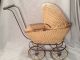 Antique Wicker Baby Carriage Buggy Doll 20 ' S - Vintage Old Stroller Buggie Baby Carriages & Buggies photo 1
