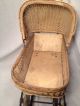 Antique Wicker Baby Carriage Buggy Doll 20 ' S - Vintage Old Stroller Buggie Baby Carriages & Buggies photo 5