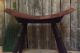 Rare Early Antique Primitive Bent Curved Old Wood Foot Stool Bench Aafa 1900-1950 photo 1
