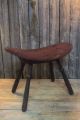 Rare Early Antique Primitive Bent Curved Old Wood Foot Stool Bench Aafa 1900-1950 photo 2
