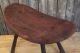 Rare Early Antique Primitive Bent Curved Old Wood Foot Stool Bench Aafa 1900-1950 photo 4