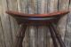 Rare Early Antique Primitive Bent Curved Old Wood Foot Stool Bench Aafa 1900-1950 photo 7