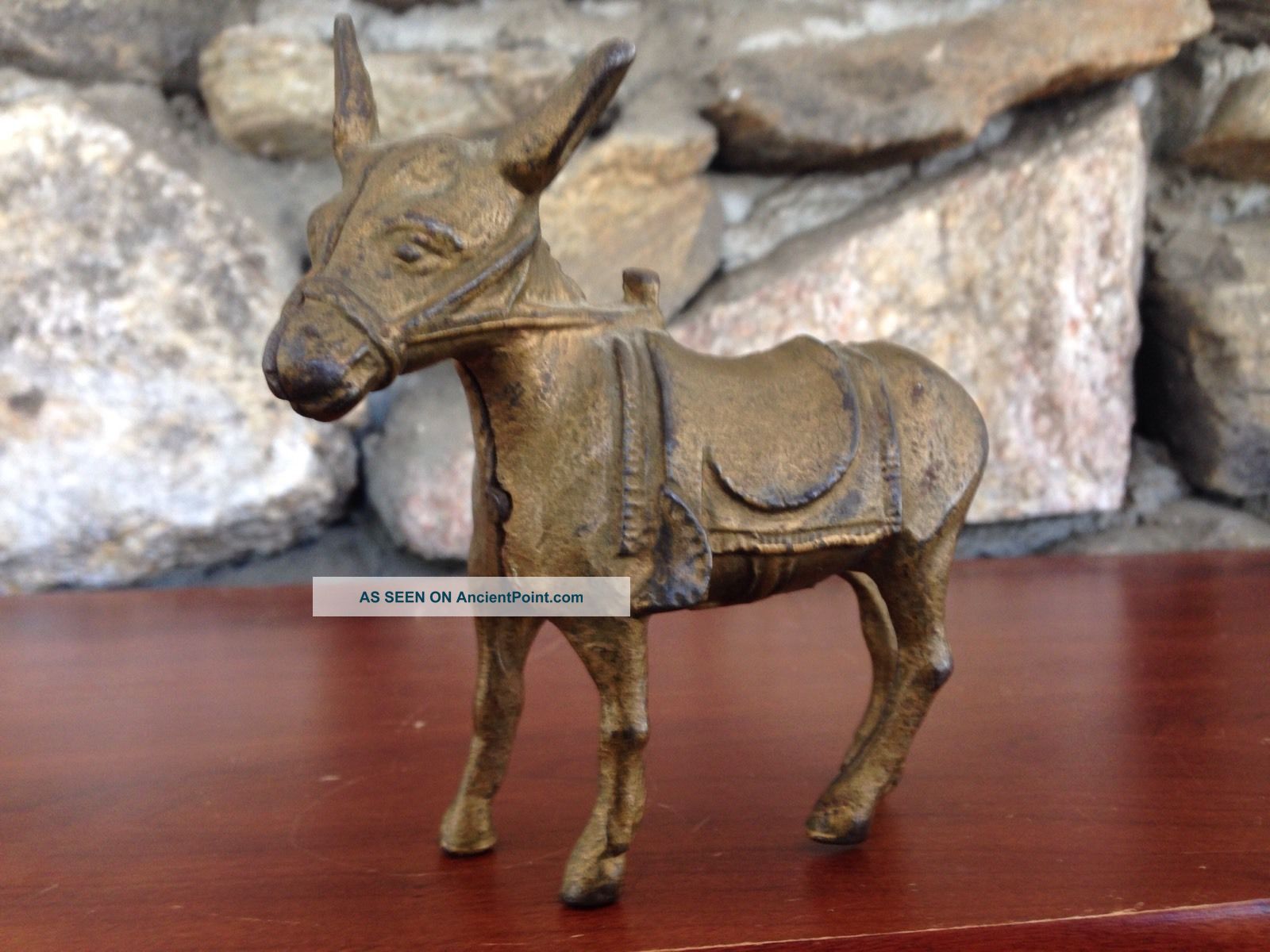 Antique Cast Iron Mule Penny Bank.  1920 ' S.  Make Offer Primitives photo
