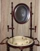 Rsvd For Jodie1979 Vtg Vanity Stand Mirror Pottery Unknown photo 3