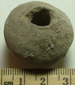 Rare Ancient Roman Clay Spindle Whorl Artifact 4th Century Ad Intact photo