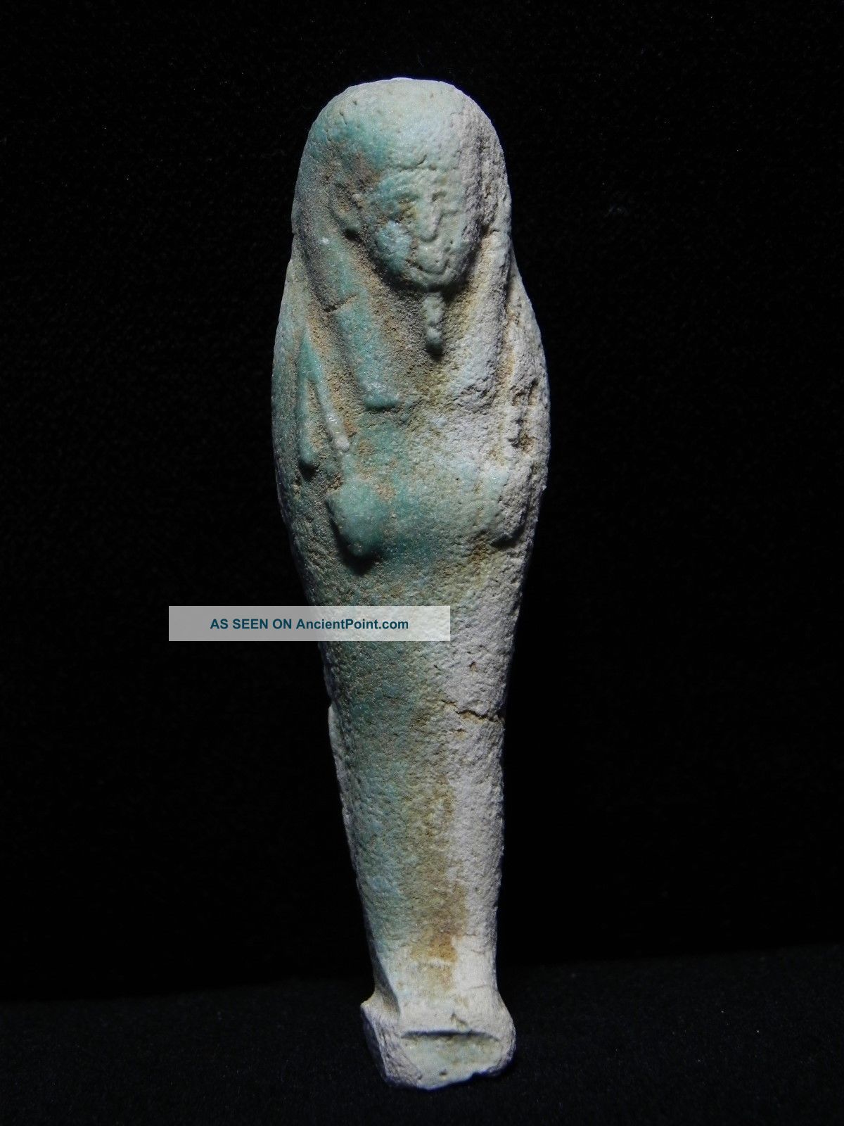 Zurqieh - Ancient Egyptian Faience Ushabti,  600 B.  C Egyptian photo