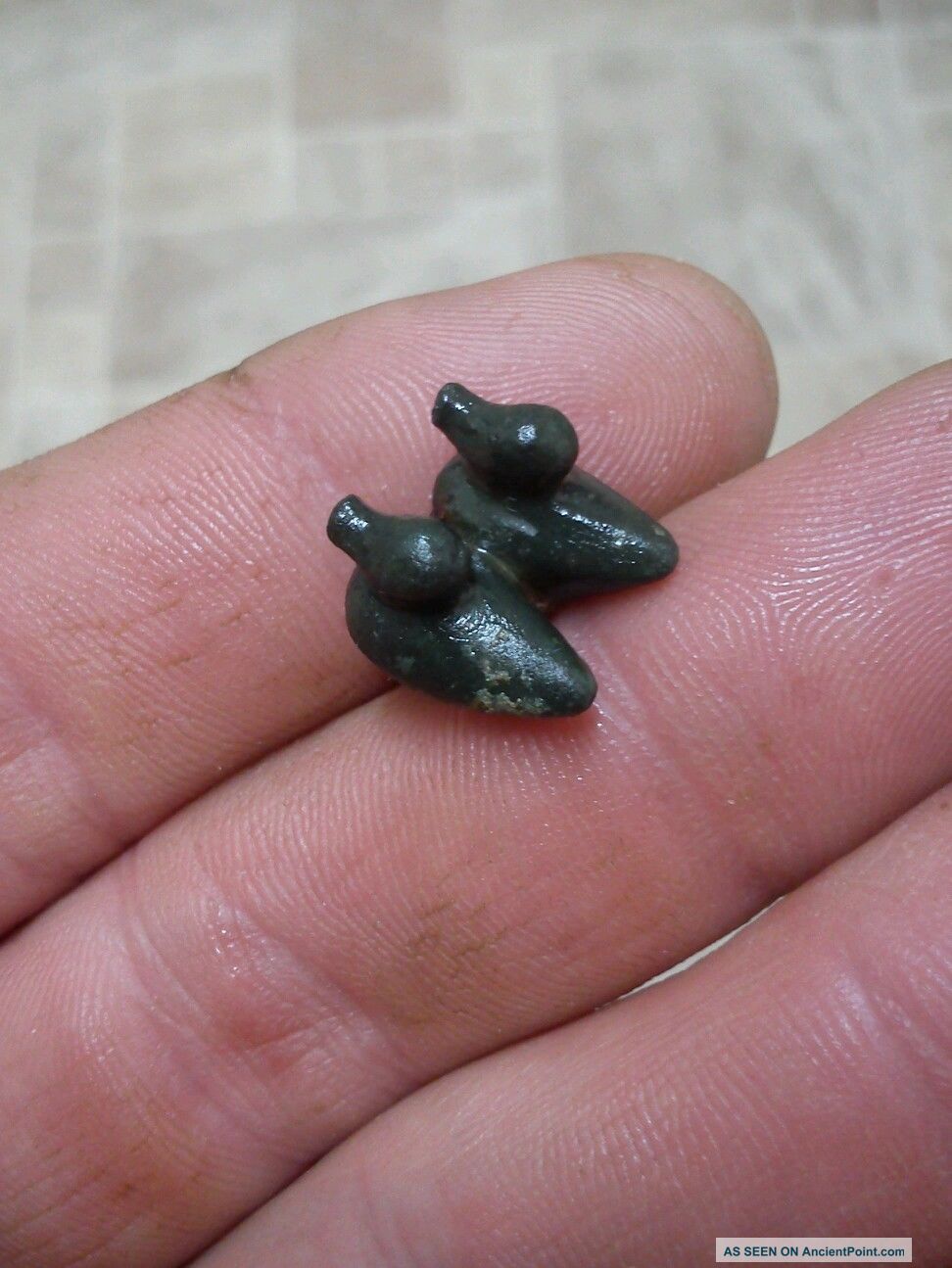 Rare Roman Bronze Ducks Dagger Pommel ?? Lovely Artifact Found Metal Detecting British photo
