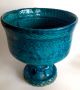 Persian Turquoise Blue Glaze Pottery Chalice Kashan,  Raqqa,  Kubachi Islamic photo 8
