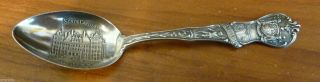 Antique Sterling Souvenir Spoon,  Albany,  York,  State Capitol Building photo