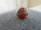 Antique Goldstone Overlay Transparent Rootbeer Caramel Swirl Glass Ball Button Buttons photo 1