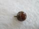 Antique Goldstone Overlay Transparent Rootbeer Caramel Swirl Glass Ball Button Buttons photo 5