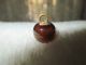 Antique Goldstone Overlay Transparent Rootbeer Caramel Swirl Glass Ball Button Buttons photo 7