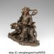 11 China Taoism Bronze Copper Zhao Gongming Buddha God Yuanbao Ride Tiger Statue Other Antique Chinese Statues photo 1