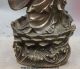 24 China Bronze Copper Buddhism Kwan - Yin Guanyin Bodhisattva Vase Bottle Statue Other Antique Chinese Statues photo 3