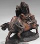 Pure Red Bronze Standing Great Philosopher Founder Taoism Laozi Ride Ox Statue Other Antique Chinese Statues photo 1