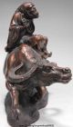 Pure Red Bronze Standing Great Philosopher Founder Taoism Laozi Ride Ox Statue Other Antique Chinese Statues photo 2
