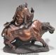 Pure Red Bronze Standing Great Philosopher Founder Taoism Laozi Ride Ox Statue Other Antique Chinese Statues photo 3