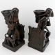 Igorot Philippines Vintage 1930 ' S Figural Bookends Pair Hand Carved Wood Luzon Carved Figures photo 9
