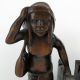 Igorot Philippines Vintage 1930 ' S Figural Bookends Pair Hand Carved Wood Luzon Carved Figures photo 1