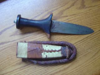 Sudanese Arm Knife From Africa 14 Inch Blade Brown And Iron photo