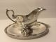 Vintage Rogers And Bros 2313 Silver Gravy Boat With Attached Base Sauce Boats photo 2