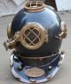 Antique Deep Sea Diving Divers Helmet Steel And Brass U.  S Navy Model Mark V Diving Helmets photo 1