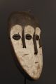 Congo: Tribal African 3 Face Mask From The Lega. Masks photo 1