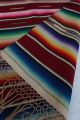 Awesome Vintage Mexican Saltillo Serape Blanket /textile / Shawl/ Table Runner Wool photo 9