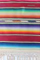 Awesome Vintage Mexican Saltillo Serape Blanket /textile / Shawl/ Table Runner Wool photo 2