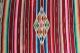 Awesome Vintage Mexican Saltillo Serape Blanket /textile / Shawl/ Table Runner Wool photo 8