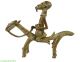 Dogon Brass Rider And Horse Figure With Calabash Africa Other African Antiques photo 2