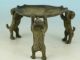 Fine Asian Chinese Old Bronze Handmade Carved Dog Collect Statue Oil Lamp Other Antique Chinese Statues photo 1