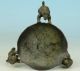 Fine Asian Chinese Old Bronze Handmade Carved Dog Collect Statue Oil Lamp Other Antique Chinese Statues photo 2