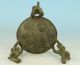Fine Asian Chinese Old Bronze Handmade Carved Dog Collect Statue Oil Lamp Other Antique Chinese Statues photo 4
