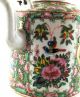 Antique 19thc Chinese Rose Mandarin Tea Pot - Scenes,  Flowers,  Birds,  Butterflys Teapots photo 6