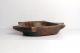 1850s Antique Hand Carved Wooden Turtle Shape Dough Kneading Bowl Parat - 4383 India photo 1