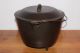 Vintage Size 7 Cast Iron 3 Legged 4 Quart Kettle & Cover Lid Other Antique Home & Hearth photo 3
